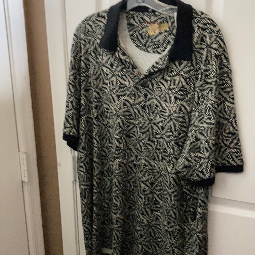 FINAL MARKDOWN Men’s Caribbean pineapple silk blend polo shirt xl